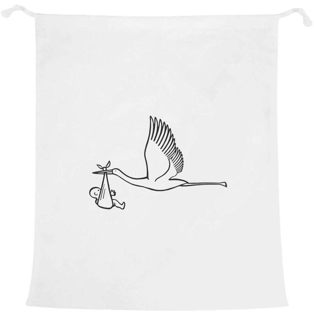 'Stork & Baby' Laundry / Washing / Storage Bag (LB00010713)
