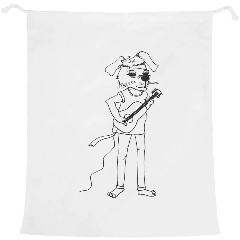 'Guitar Dog' Laundry / Washing / Storage Bag (LB00020571)