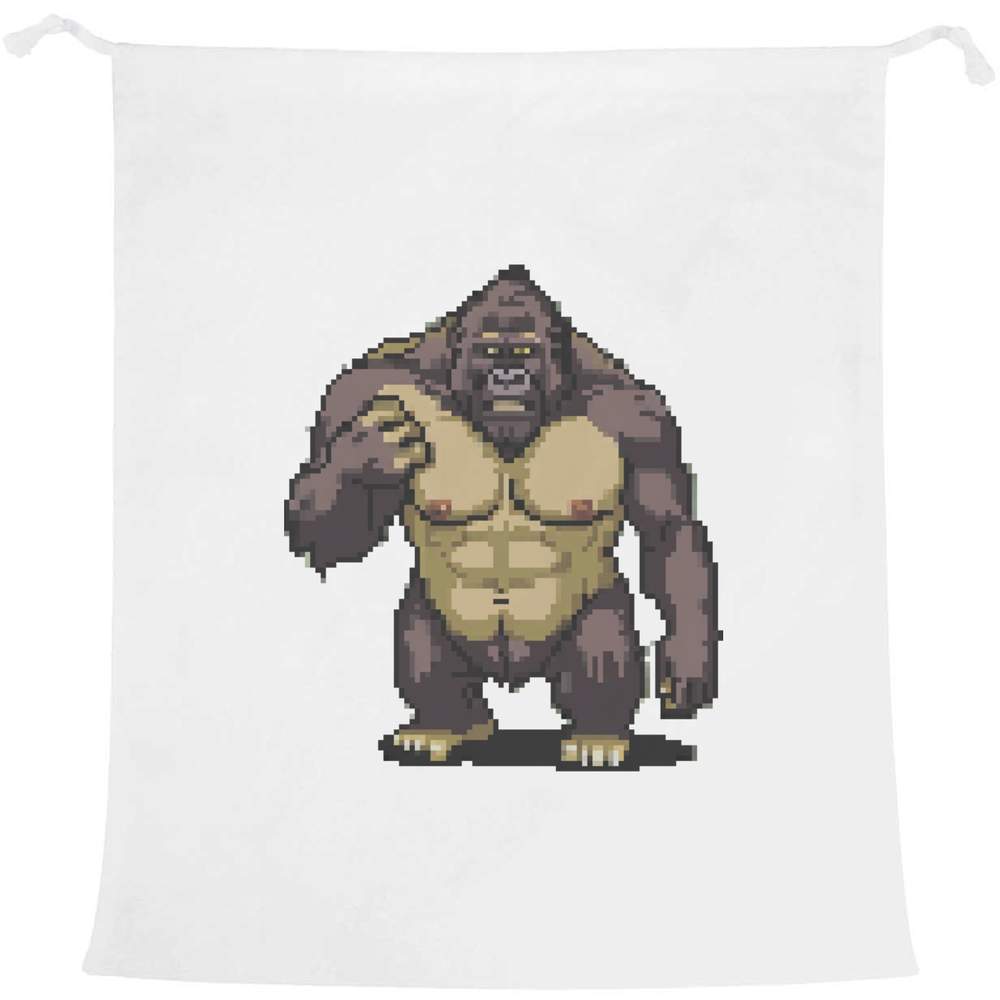 'Gorilla Pixel Art' Laundry / Washing / Storage Bag (LB00029979)