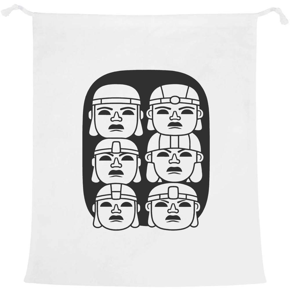 'Olmec Heads' Laundry / Washing / Storage Bag (LB00034303)