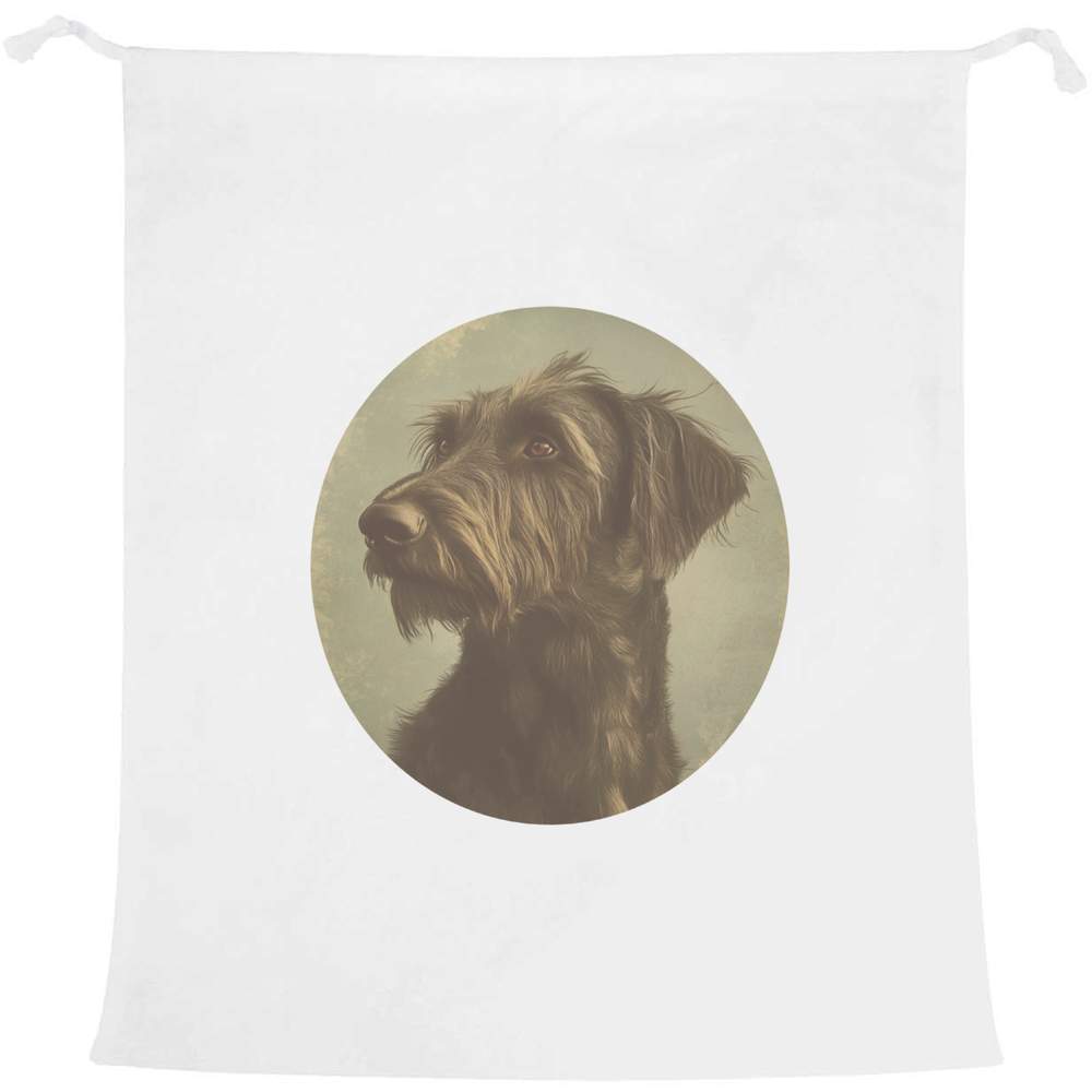'Vintage Irish Wolfhound Portrait' Laundry / Washing / Storage Bag (LB00035483)