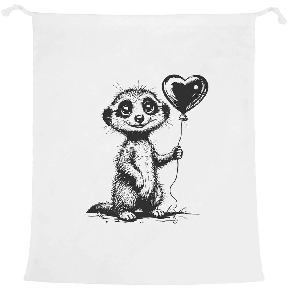 'Meerkat With Balloon' Laundry / Washing / Storage Bag (LB00036717)