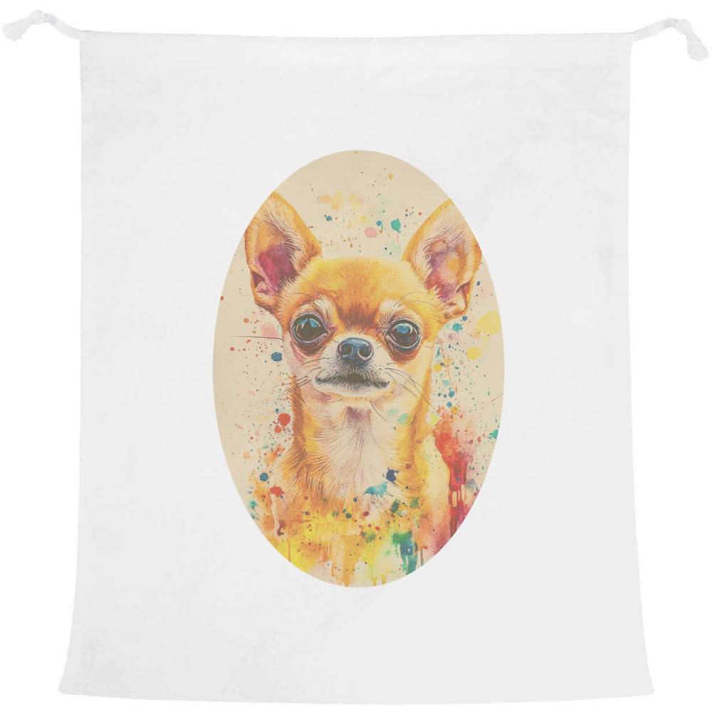 'Chihuahua Portrait' Laundry / Washing / Storage Bag (LB00036889)