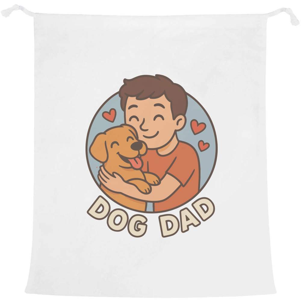 'Dog Dad' Laundry / Washing / Storage Bag (LB00038153)