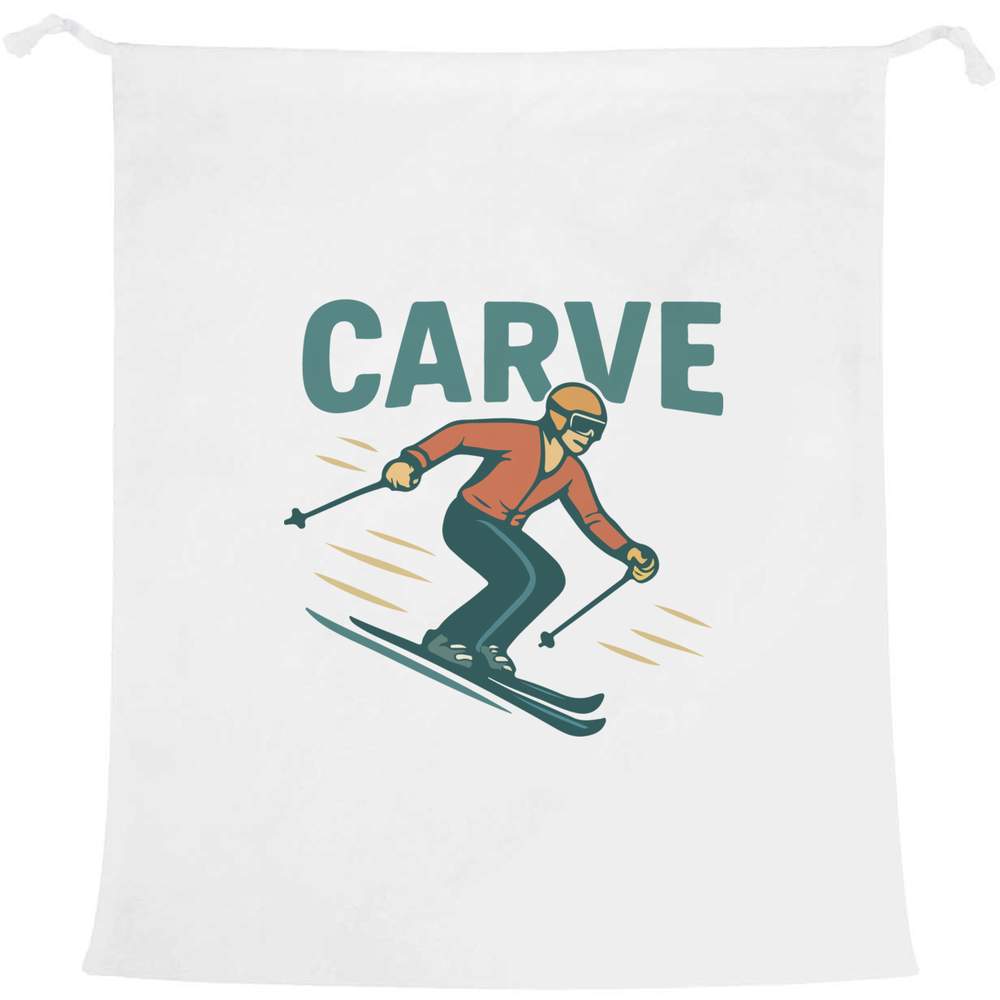 'Skiing Carve the Mountain' Laundry / Washing / Storage Bag (LB00039287)