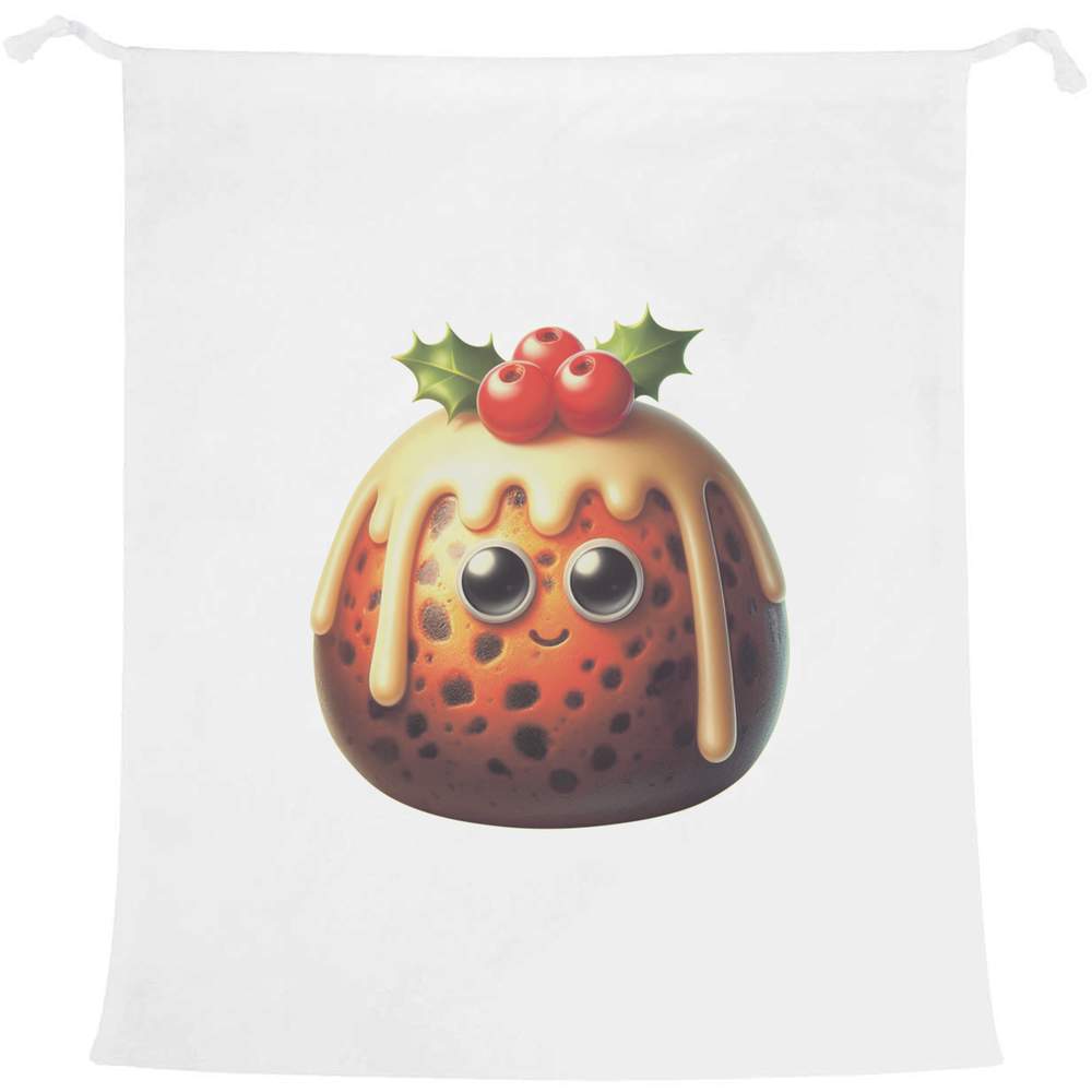 'Funny Christmas Pudding' Laundry / Washing / Storage Bag (LB00040294)