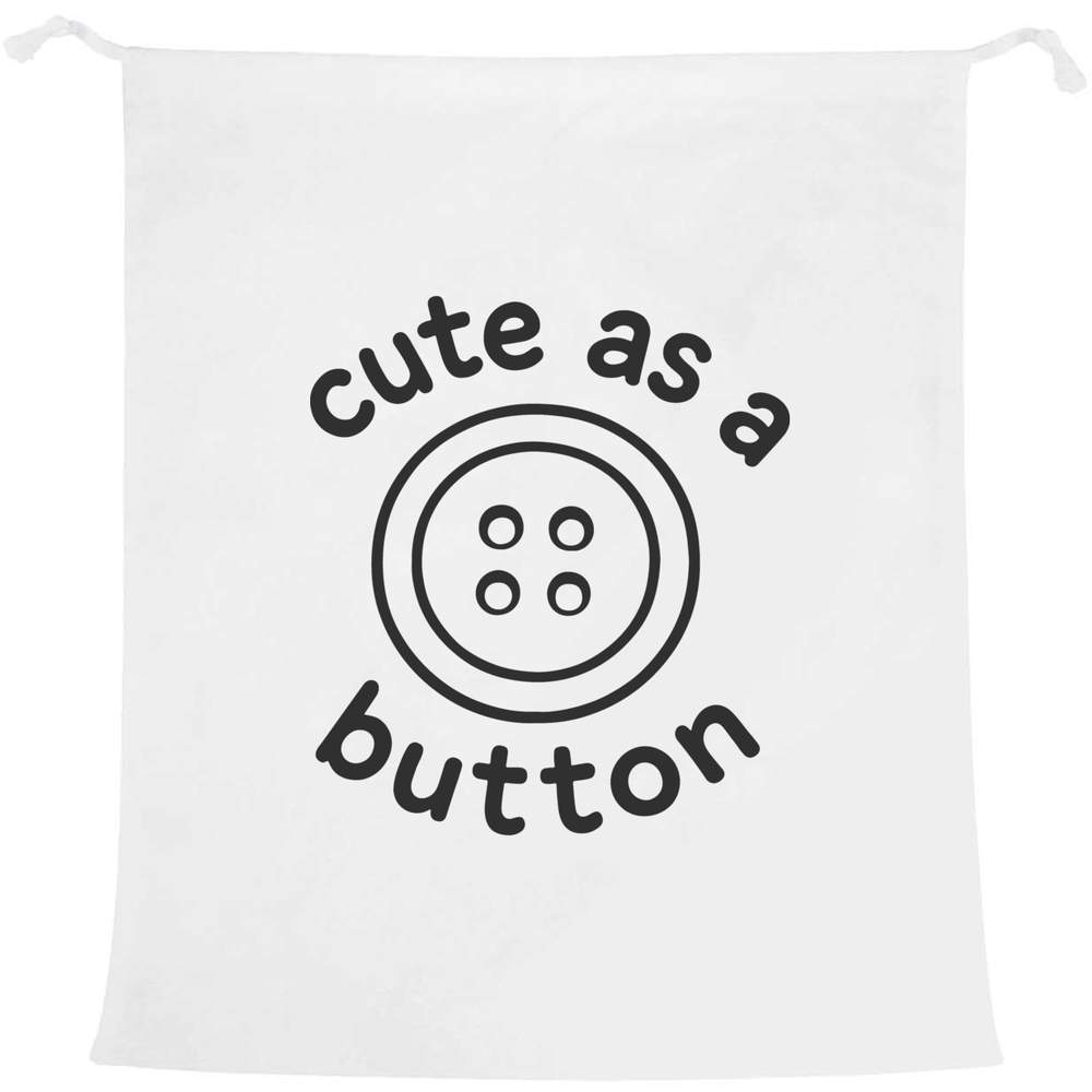 'Cute as a Button' Laundry / Washing / Storage Bag (LB00041586)