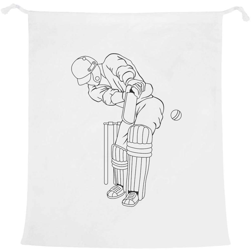 'Cricket Player' Laundry / Washing / Storage Bag (LB00042225)