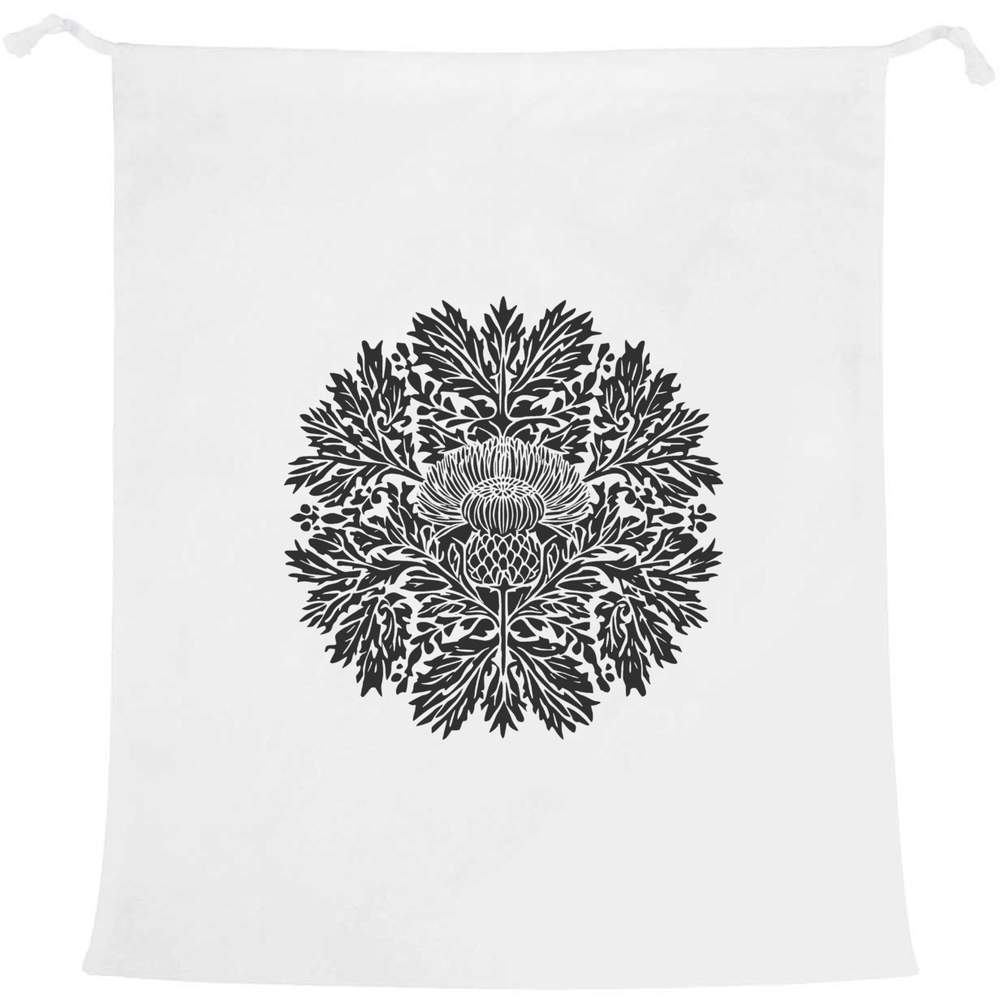 'Scottish Thistle Mandala' Laundry / Washing / Storage Bag (LB00042437)