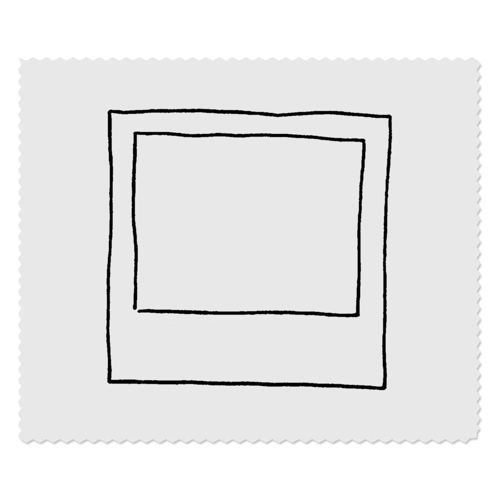 2 x 'Empty Photograph' Microfibre Lens / Glasses Cleaning Cloths (LC00000636)