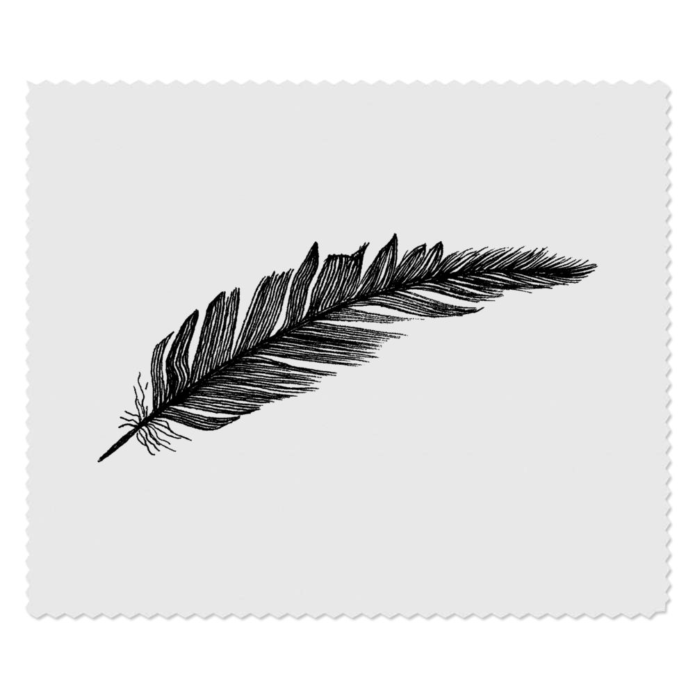 2 x 'Feather' Microfibre Lens / Glasses Cleaning Cloths (LC00002367)