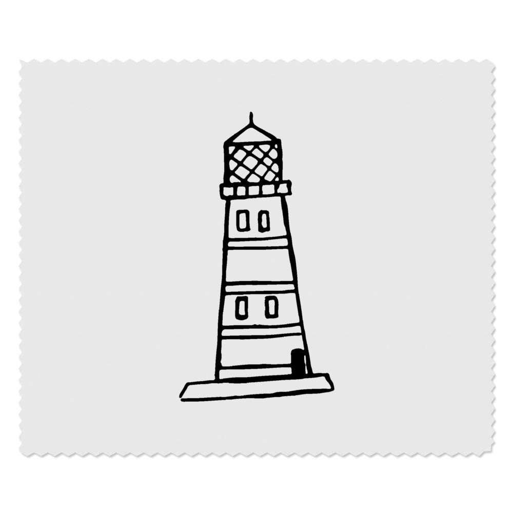 2 x 'Lighthouse' Microfibre Lens / Glasses Cleaning Cloths (LC00003638)