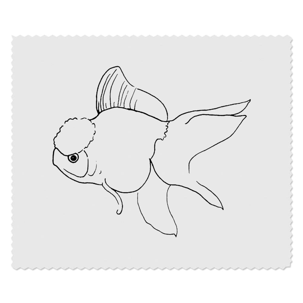 2 x 'Oranda Goldfish' Microfibre Lens / Glasses Cleaning Cloths (LC00003848)