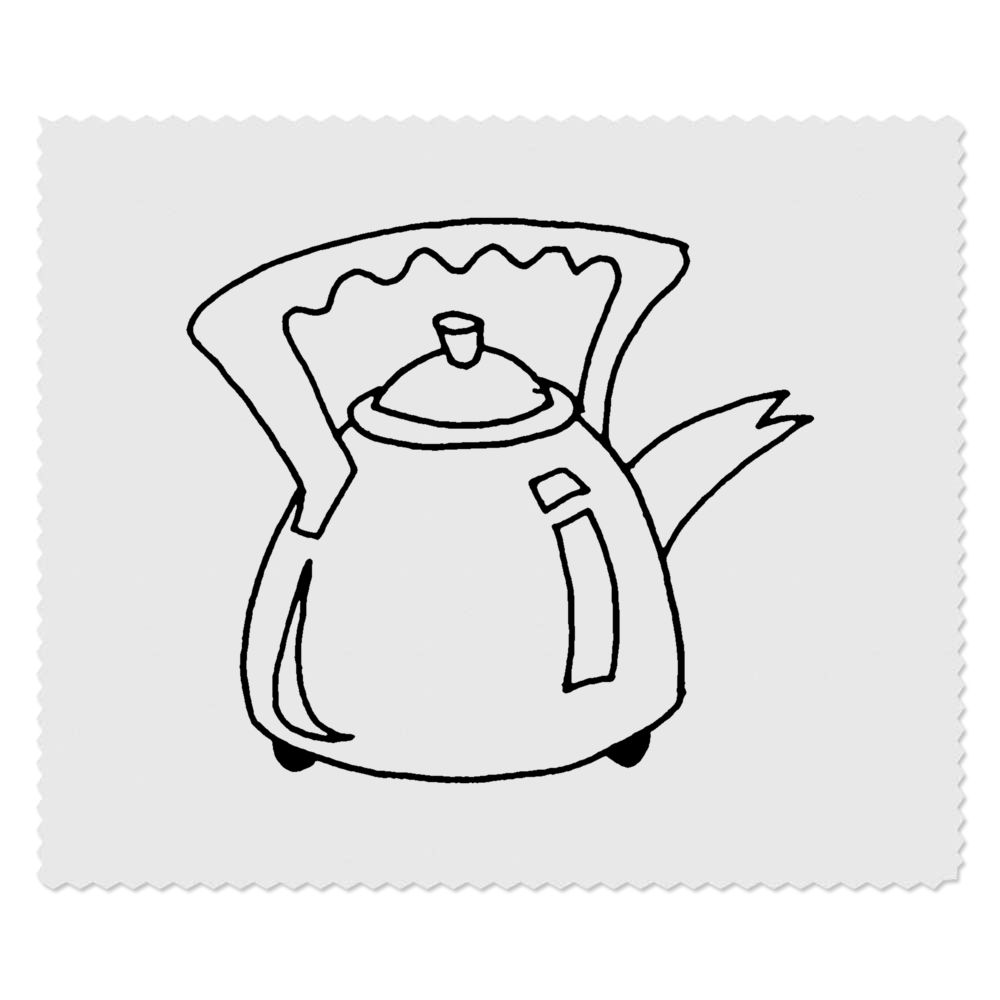 2 x 'Kitchen Kettle' Microfibre Lens / Glasses Cleaning Cloths (LC00004656)