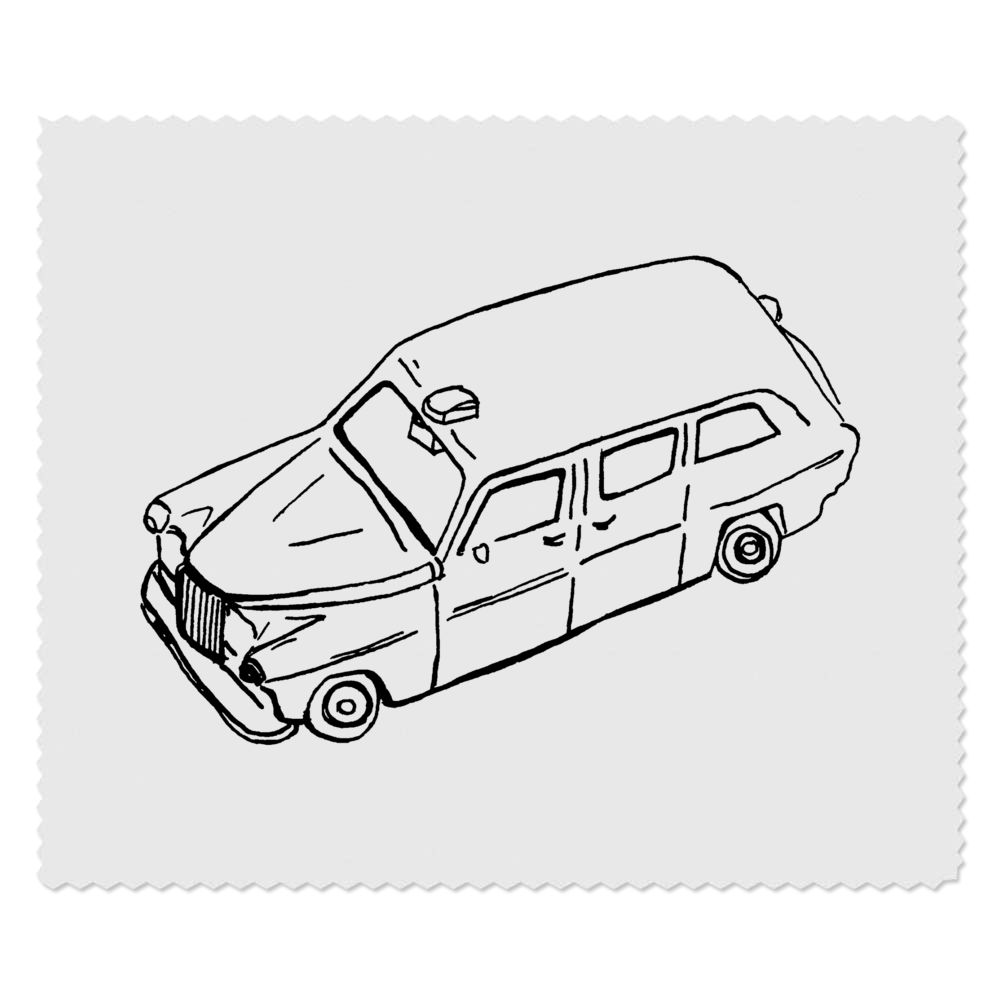 2 x 'Taxi' Microfibre Lens / Glasses Cleaning Cloths (LC00007323)