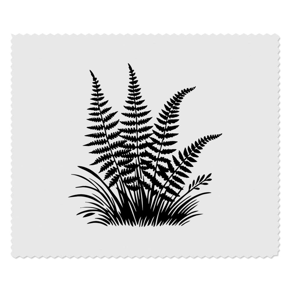 2 x 'Ferns and Grass' Microfibre Lens / Glasses Cleaning Cloths (LC00026039)