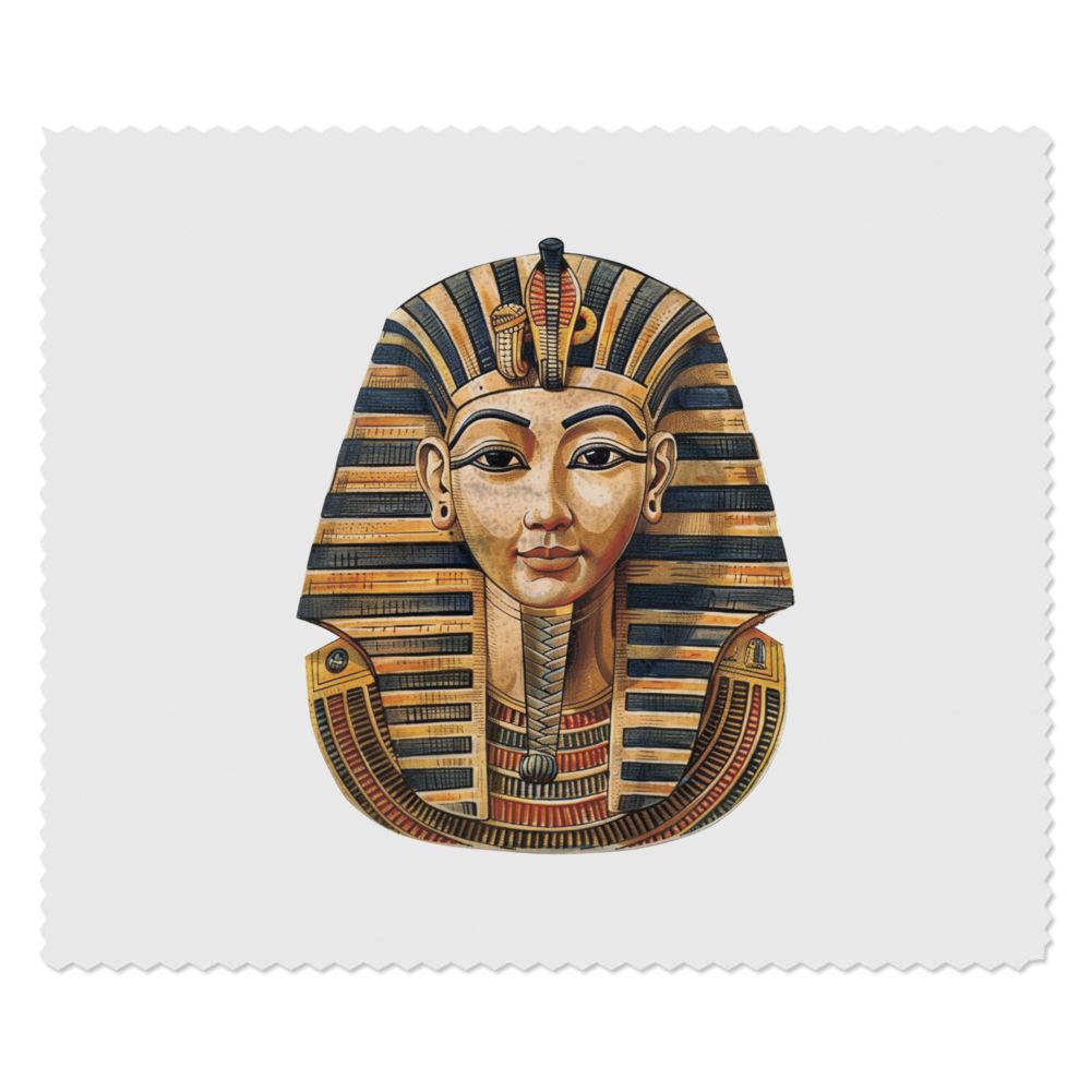 2 x 'Egyptian Pharaoh Front View' Microfibre Lens / Glasses Cleaning Cloths (LC00029349)
