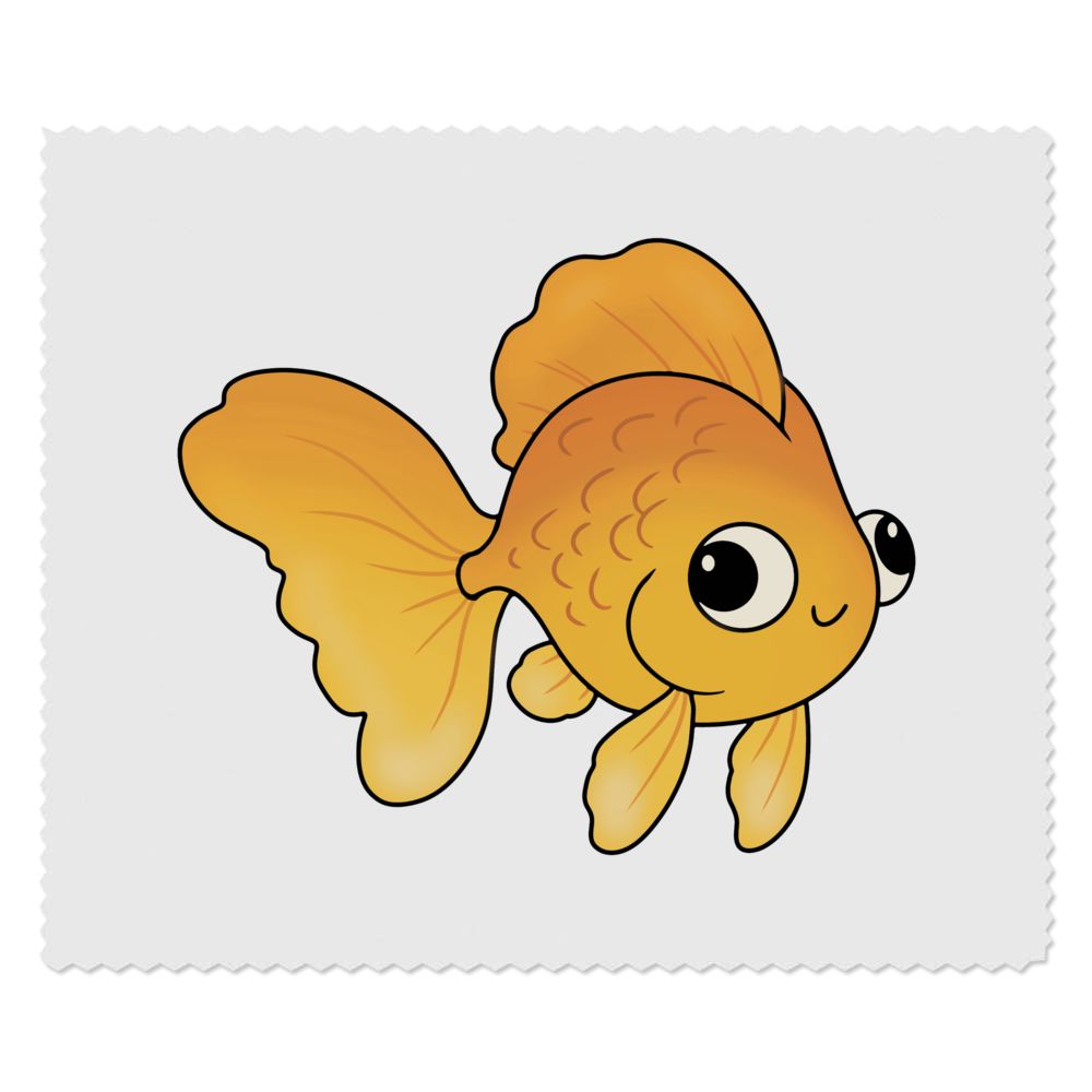 2 x 'Goofy Goldfish' Microfibre Lens / Glasses Cleaning Cloths (LC00031735)