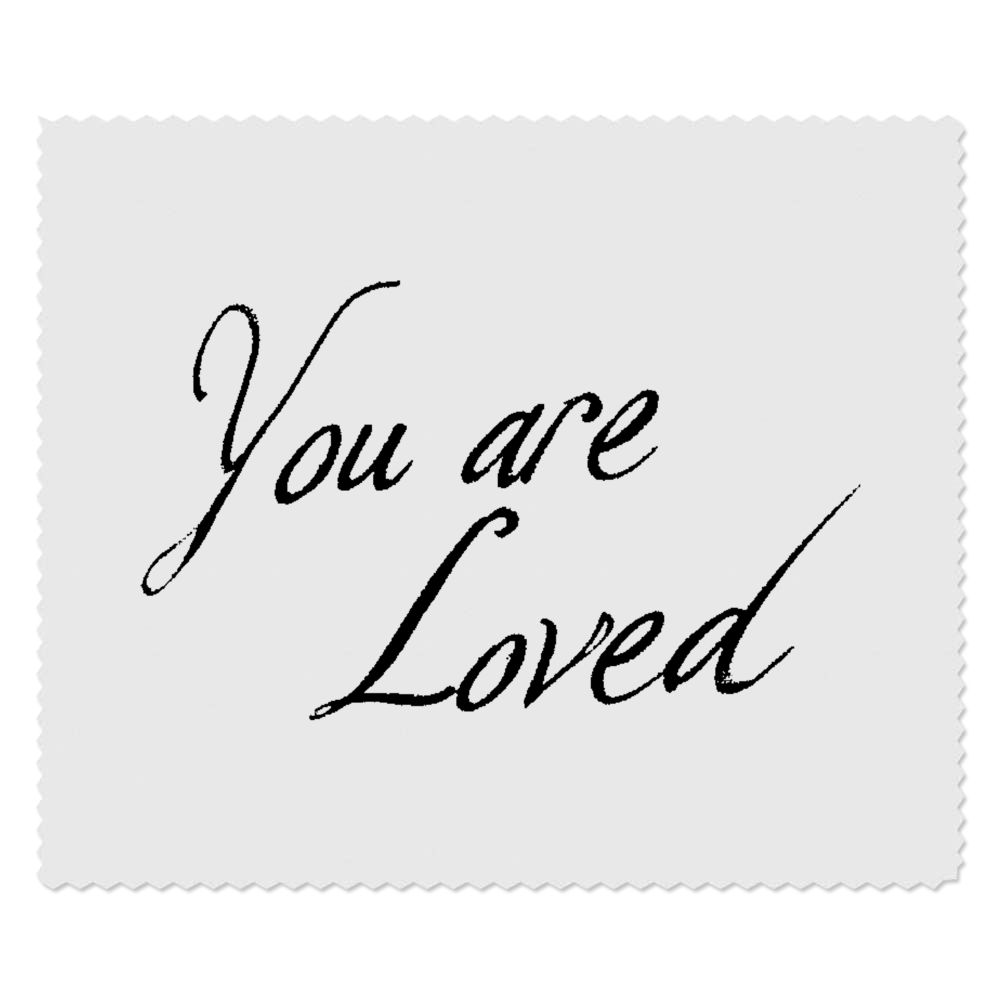 2 x 'You are Loved' Microfibre Lens / Glasses Cleaning Cloths (LC00032705)