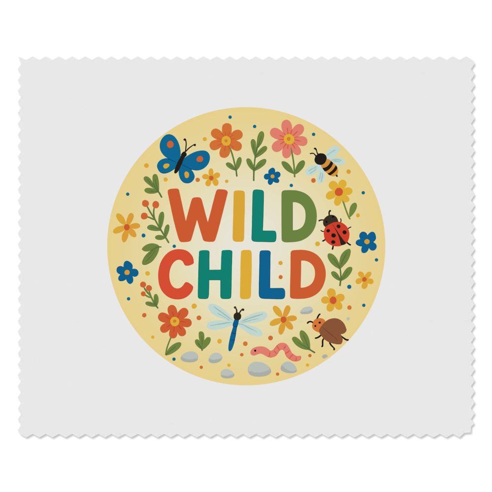 2 x 'Wild Child' Microfibre Lens / Glasses Cleaning Cloths (LC00034744)