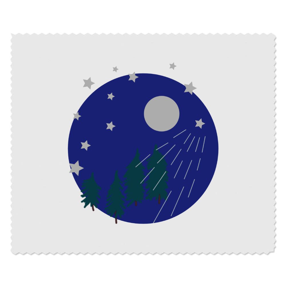 2 x 'A Starry Night ' Microfibre Lens / Glasses Cleaning Cloths (LC00034902)