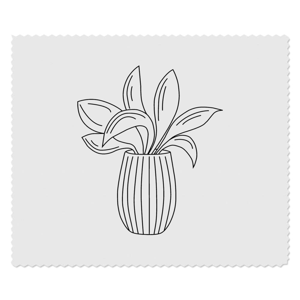 2 x 'Indoor Plant' Microfibre Lens / Glasses Cleaning Cloths (LC00036327)