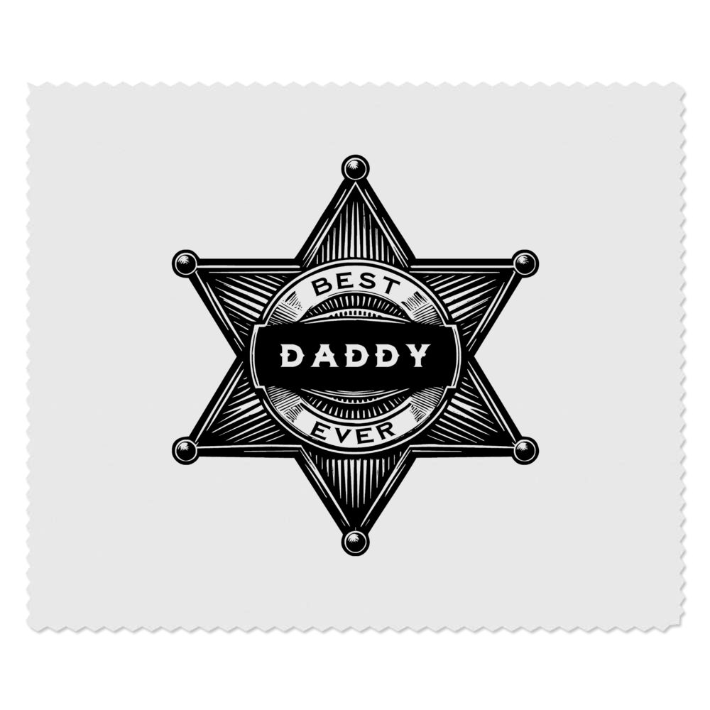 2 x 'Best Ever Daddy' Microfibre Lens / Glasses Cleaning Cloths (LC00037159)