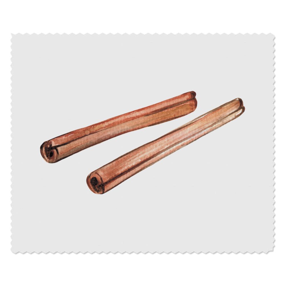 2 x 'Cinnamon Sticks Watercolor Illustration ' Microfibre Lens / Glasses Cleaning Cloths (LC00037287)