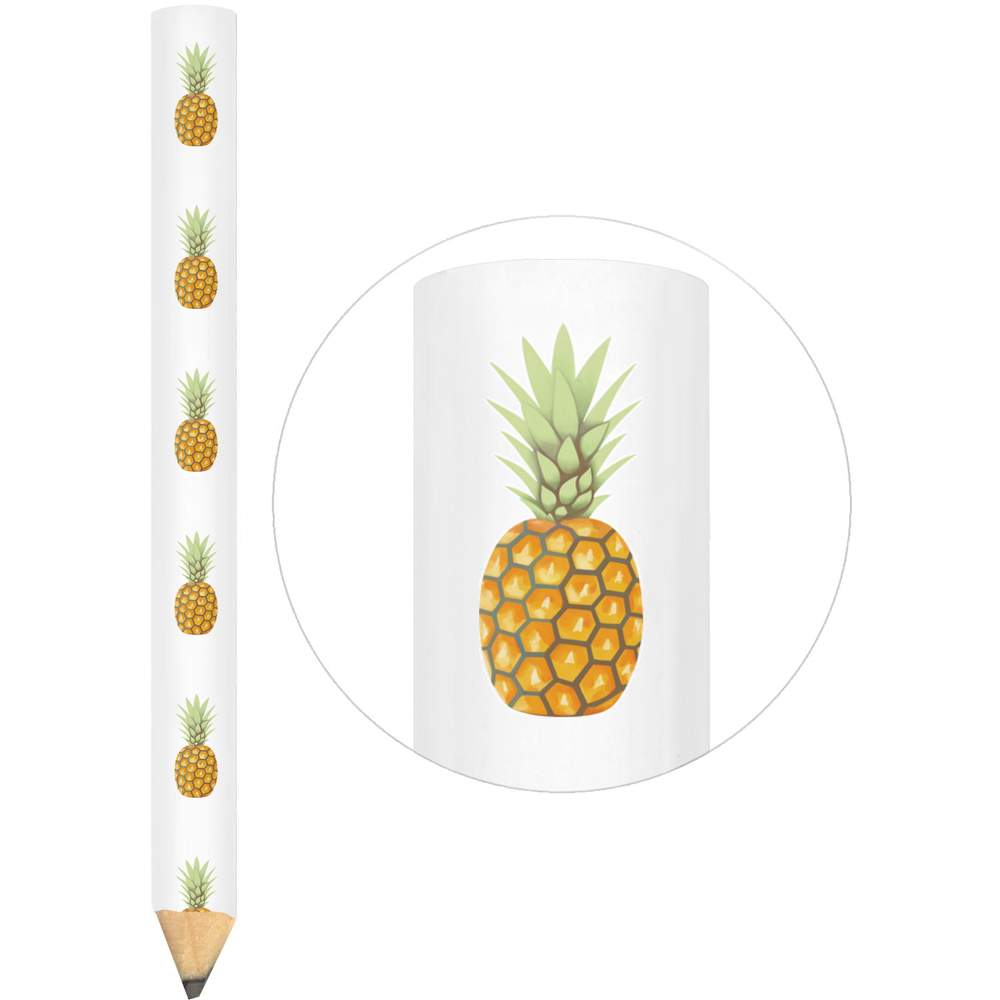 3 x 'Pineapple' Carpenters Pencils - Flat Woodwork Marking Pencils for Builders, DIY, Workshops and Gifts (LP00010869)