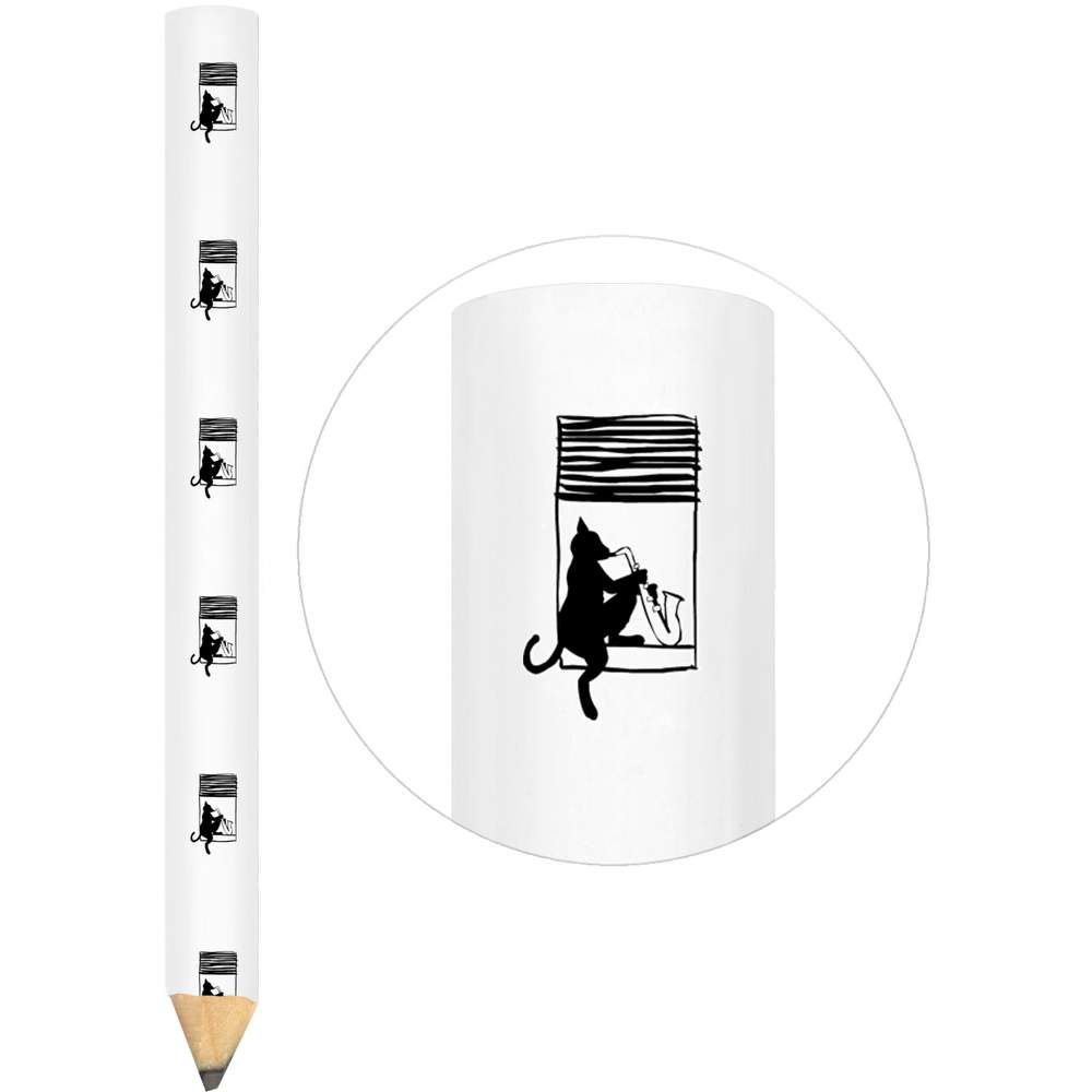 3 x 'Saxophone Cat' Carpenter's Pencils (LP00012489)
