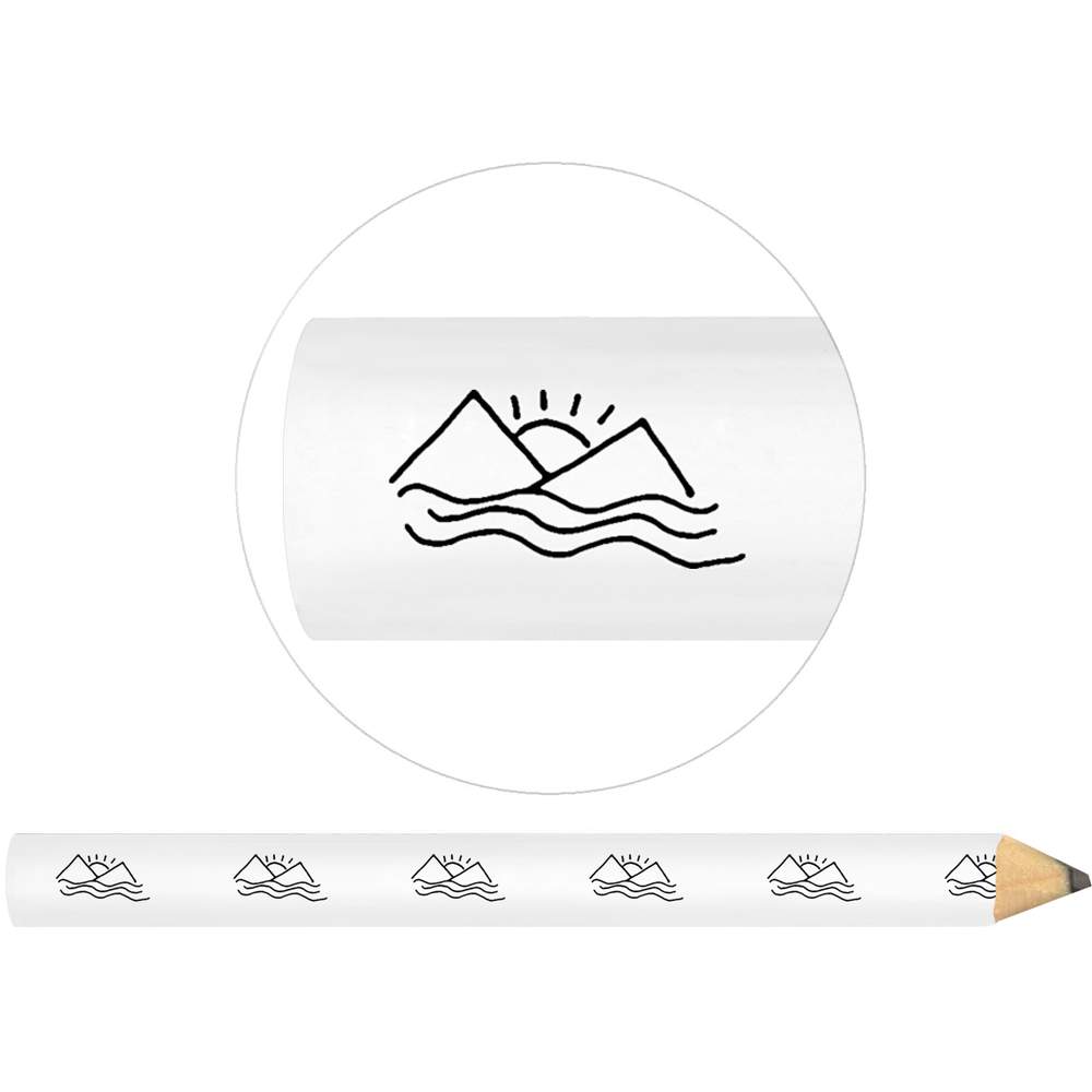 3 x 'Sunset Pyramids' Carpenter's Pencils (LP00016306)