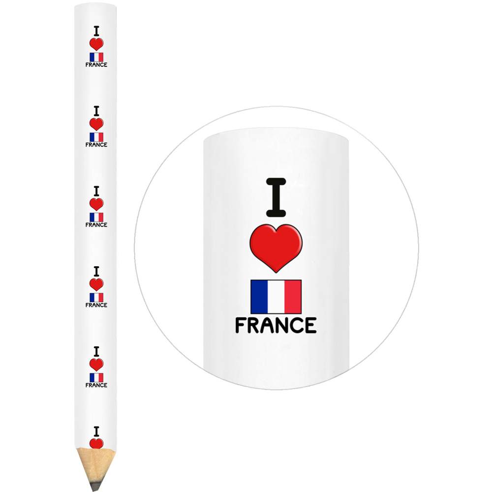 3 x 'I Love France' Carpenter's Pencils (LP00018167)