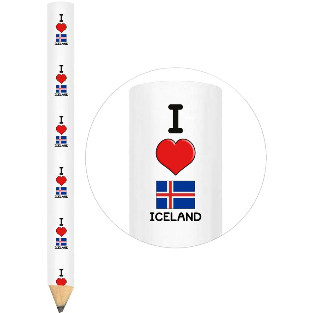 3 x 'I Love Iceland' Carpenter's Pencils (LP00018262)
