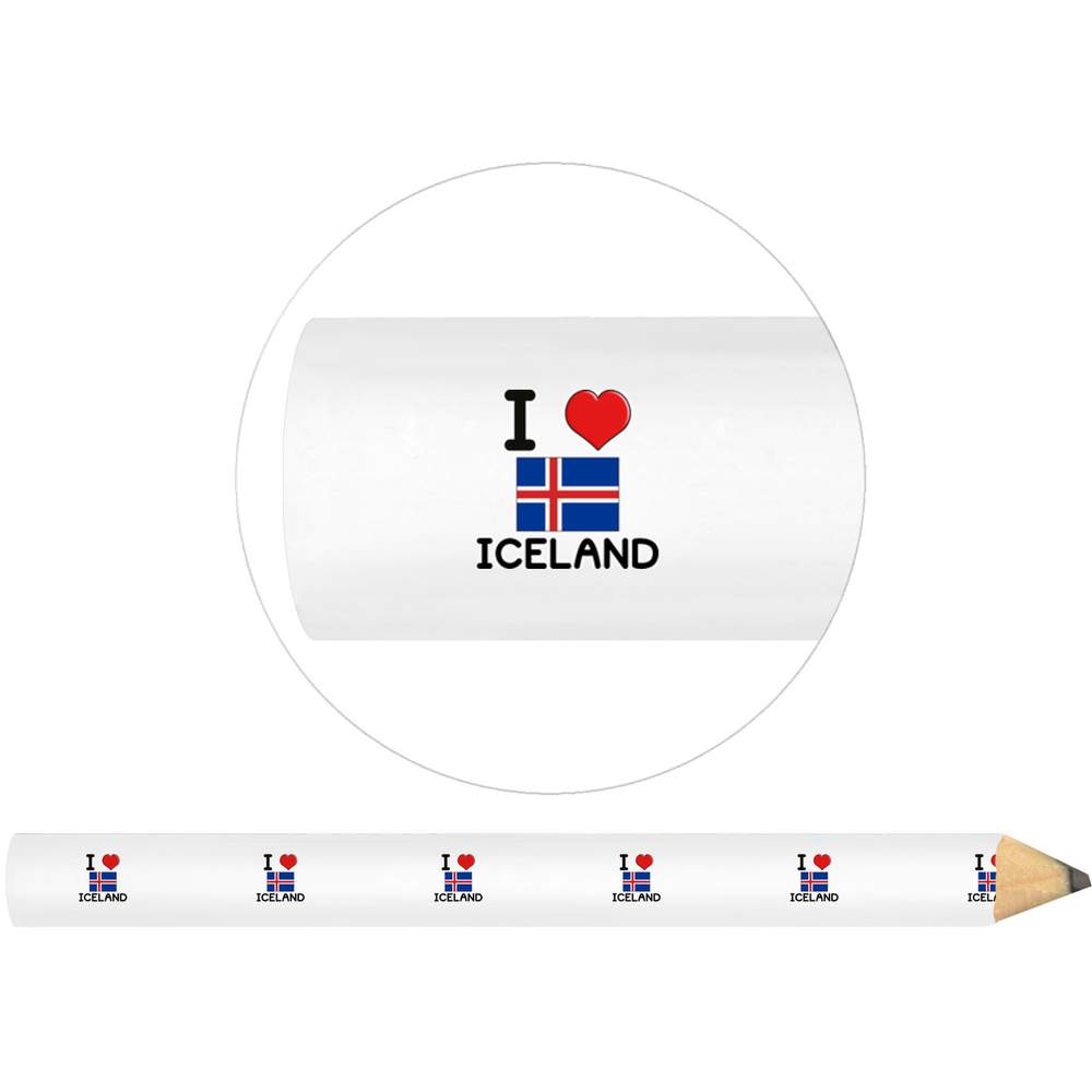 3 x 'I Love Iceland' Carpenter's Pencils (LP00021400)
