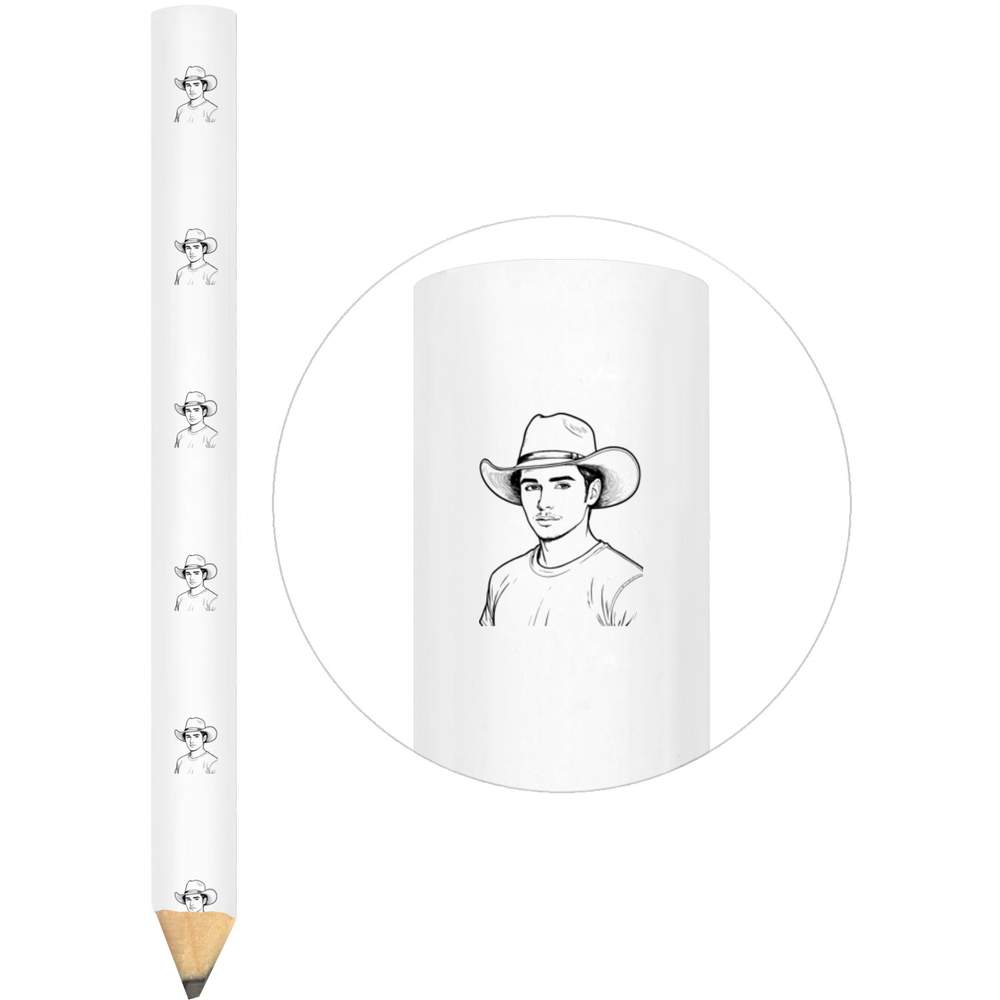 3 x 'Man In Cowboy Hat' Carpenter's Pencils (LP00031947)