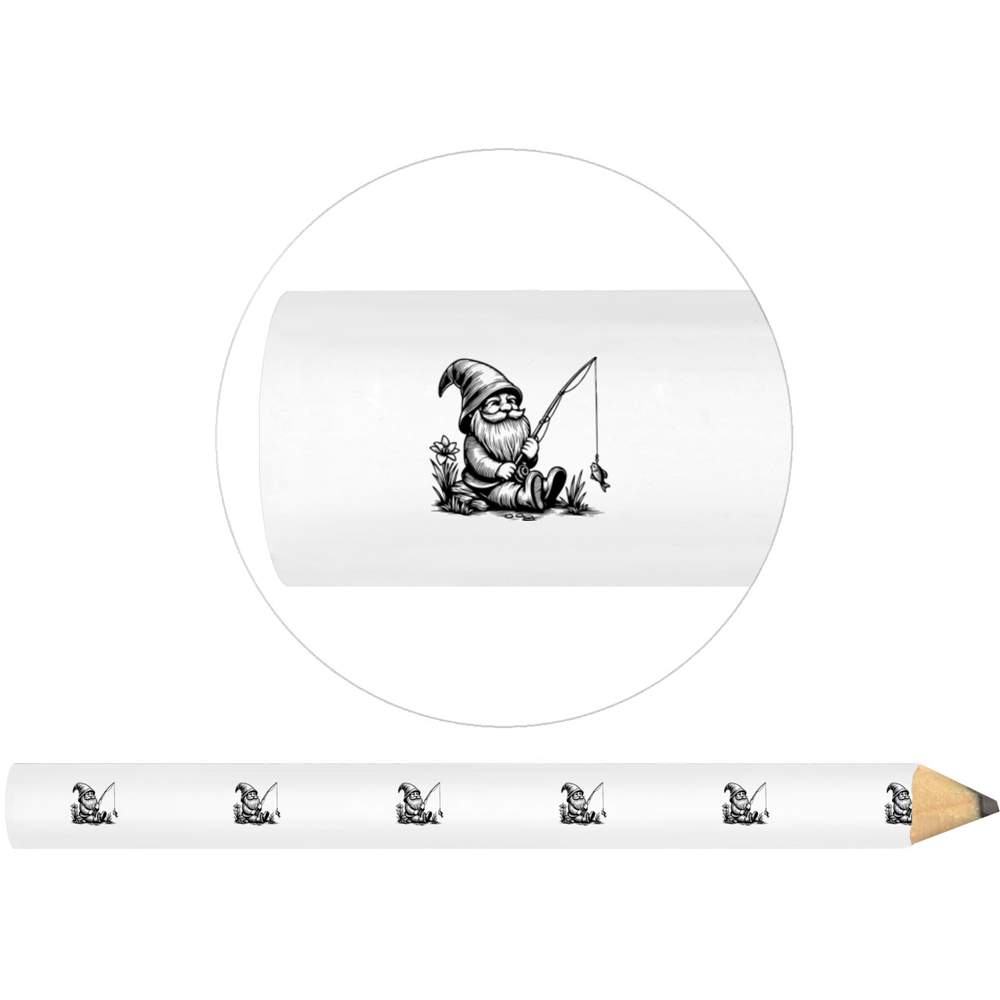 3 x 'Garden Gnome With Fishing Rod' Carpenter's Pencils (LP00032053)