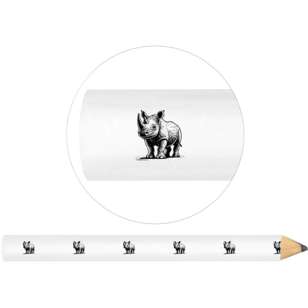 3 x 'Happy Baby Rhino' Carpenter's Pencils (LP00035419)