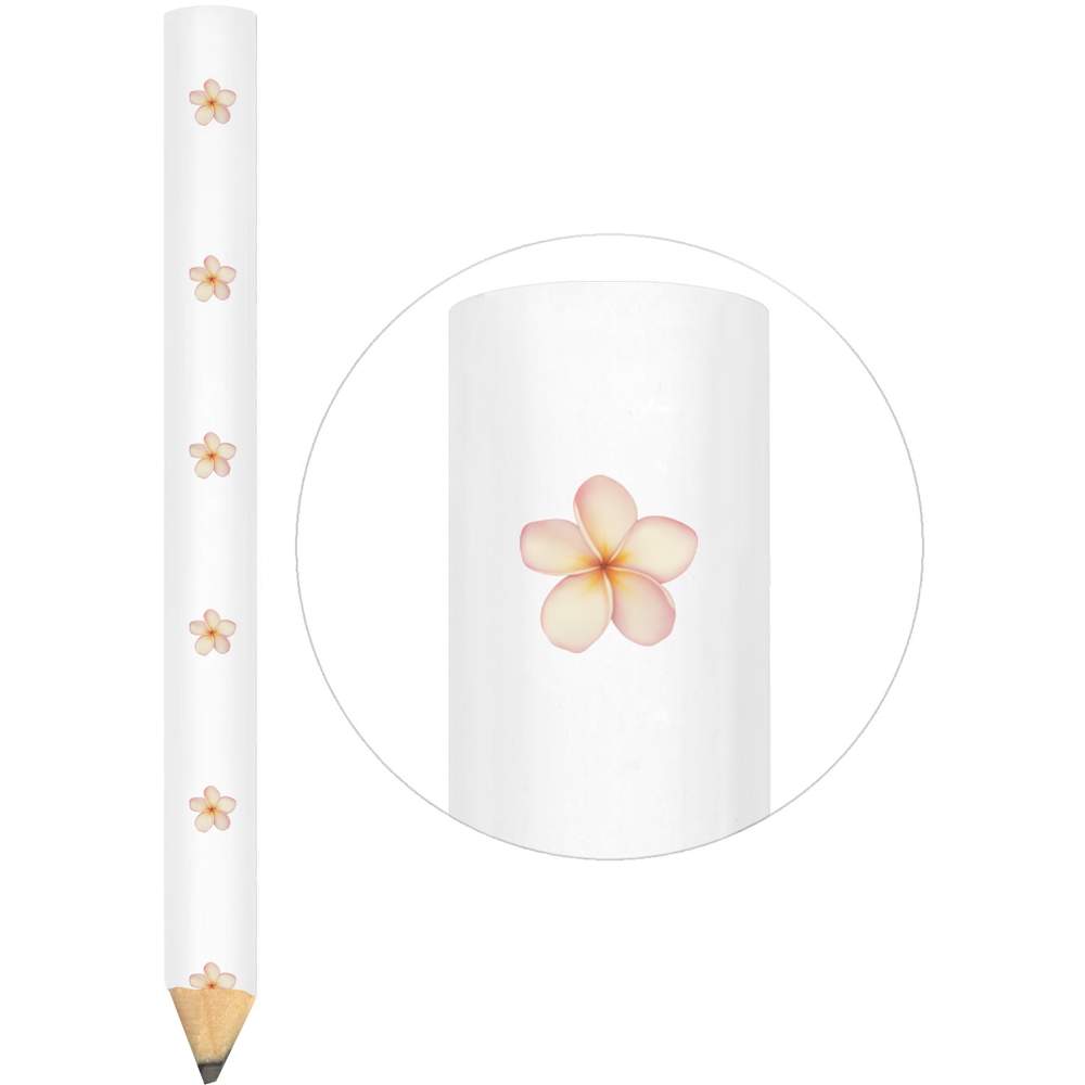 3 x 'Tropical Frangipani Flower' Carpenter's Pencils (LP00039110)