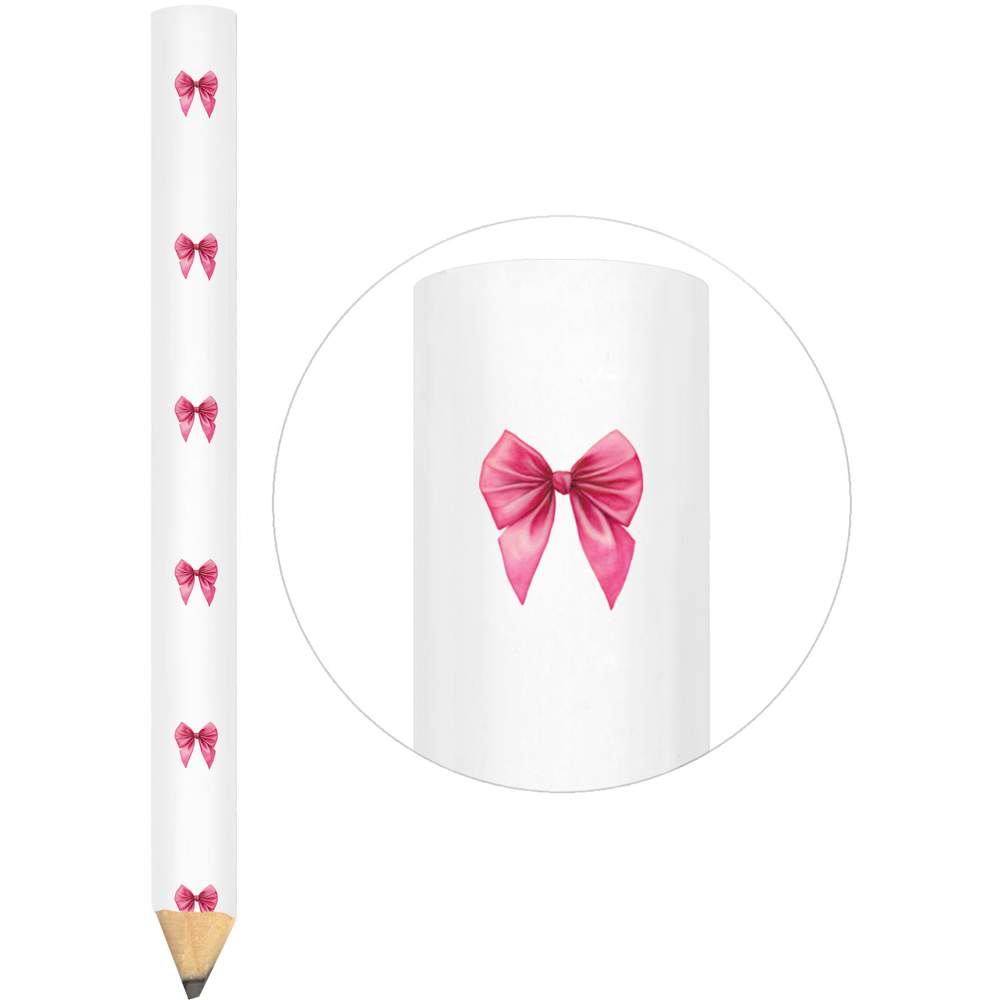 3 x 'Pink Bow ' Carpenter's Pencils (LP00040318)