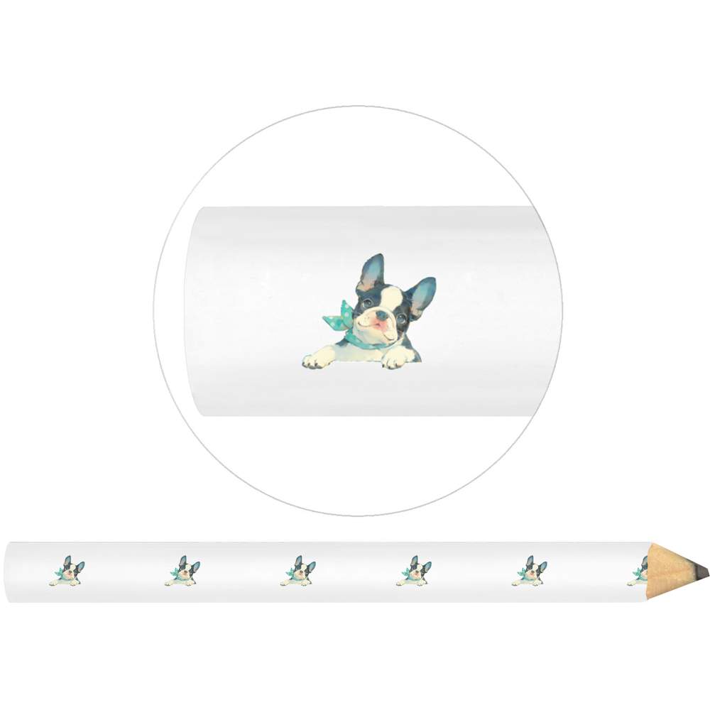 3 x 'Happy French Bulldog Puppy' Carpenter's Pencils (LP00040495)
