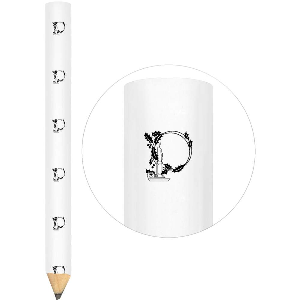 3 x 'Christmas Candlestick With Holly' Carpenter's Pencils (LP00041687)