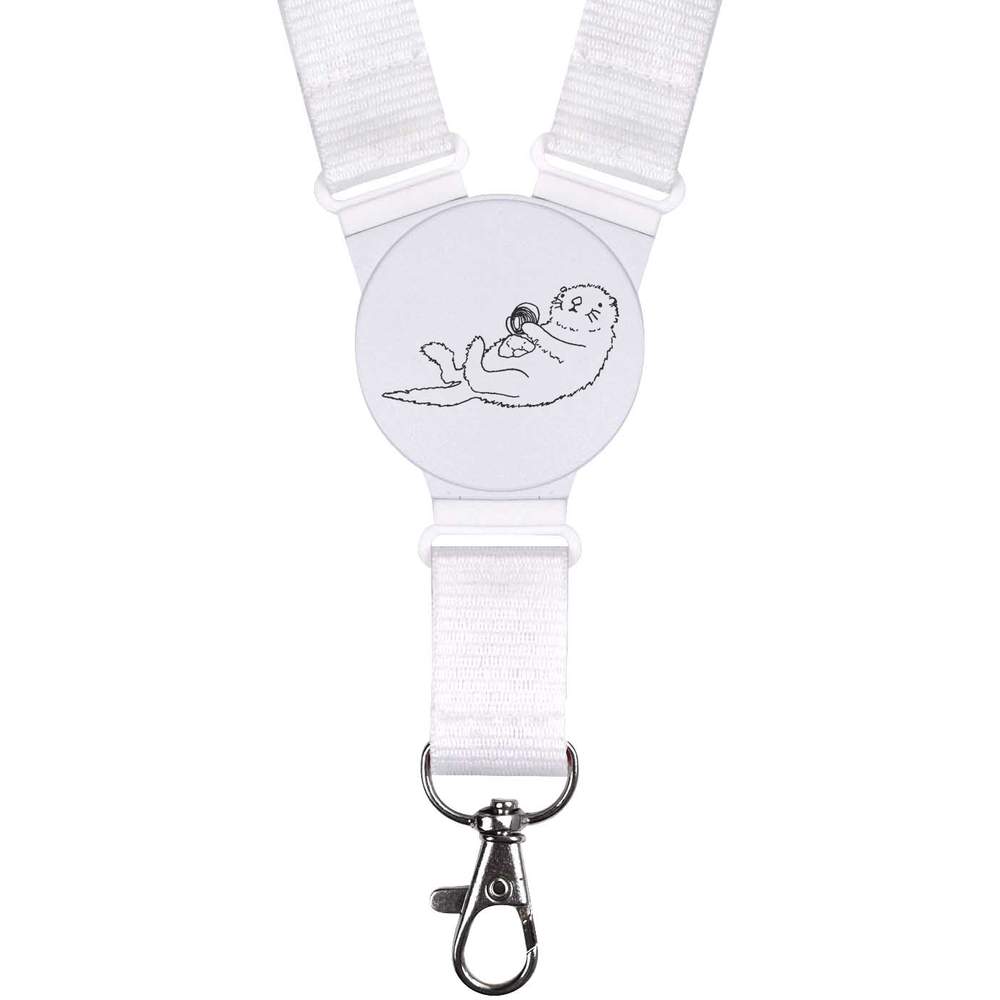 'Otter With Shell' Neck Strap / Lanyard (LY00004334)