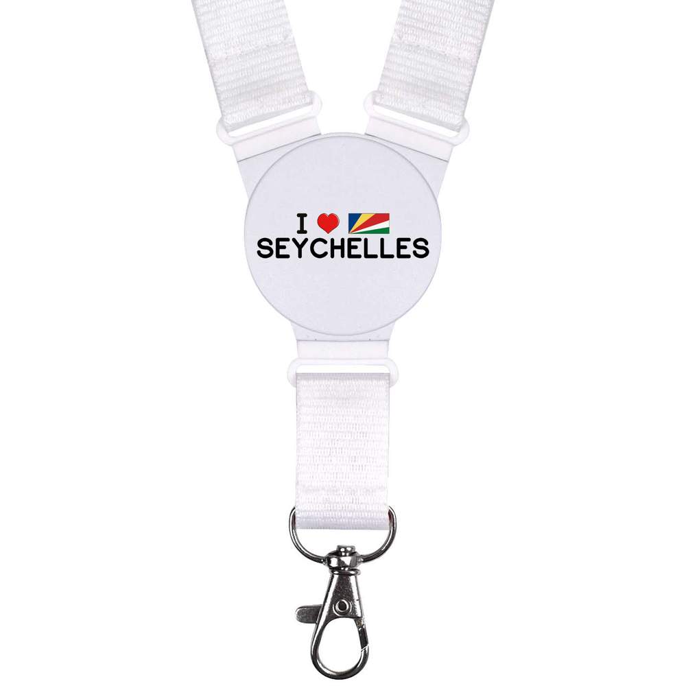 'I Love Seychelles' Neck Strap / Lanyard (LY00022148)