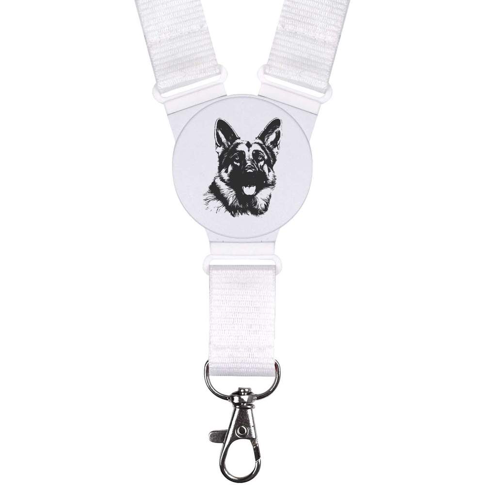 'German Shepherd dog' Lanyard / Neck Strap - Badge Holder for Work, School, Events, Keys and ID Cards (LY00025628)