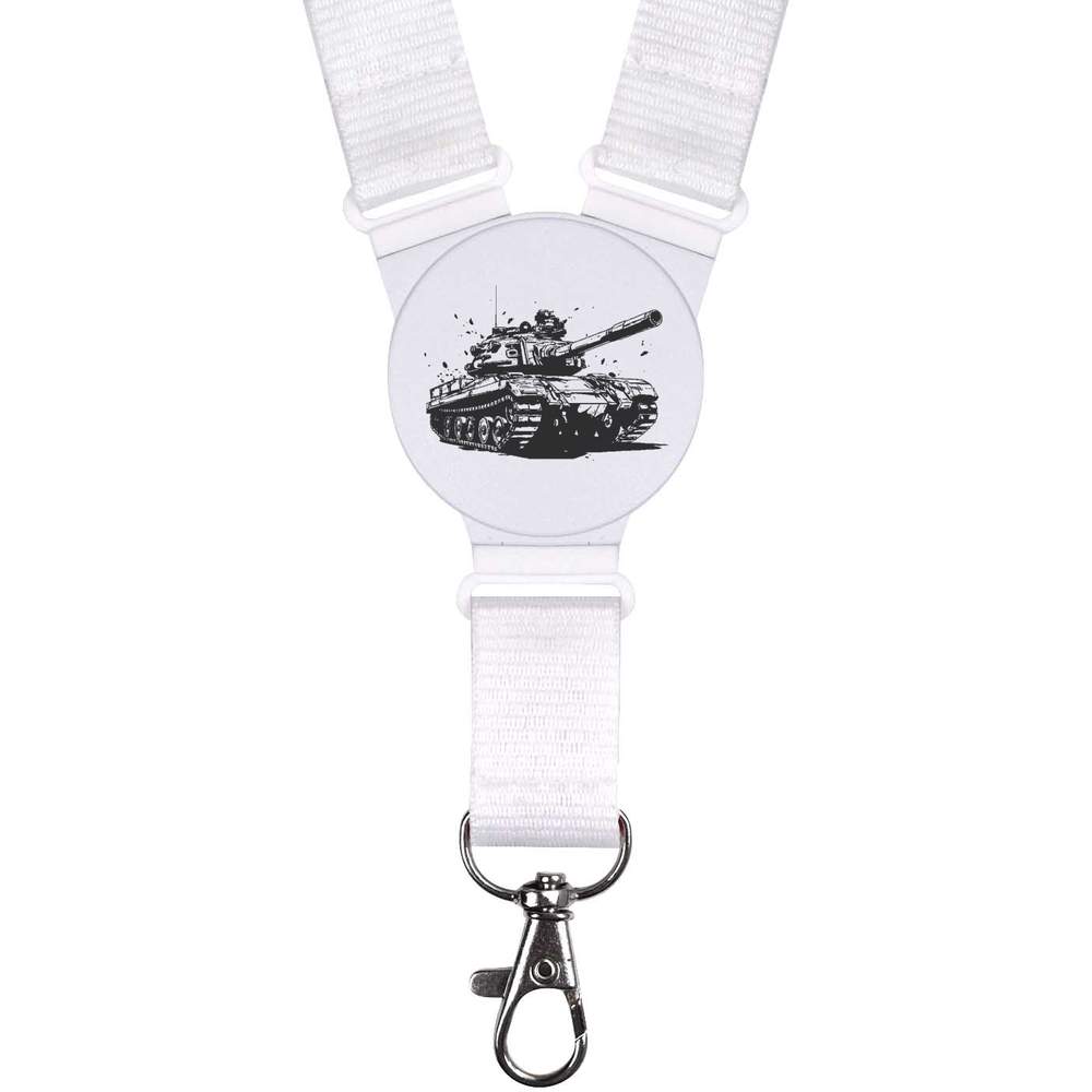 'Army tank' Lanyard / Neck Strap - Badge Holder for Work, School, Events, Keys and ID Cards (LY00025796)