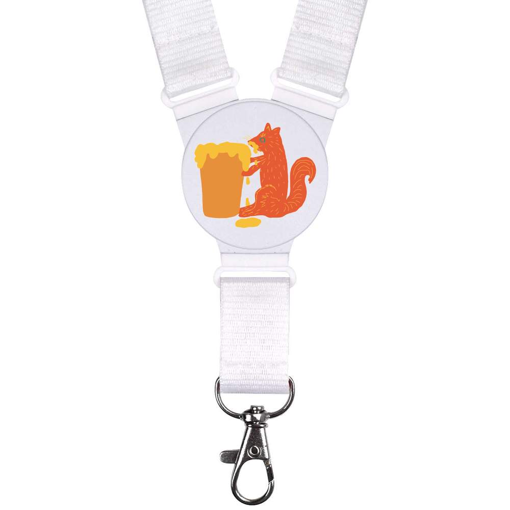 'Squirrel with a pint of beer ' Neck Strap / Lanyard (LY00025883)