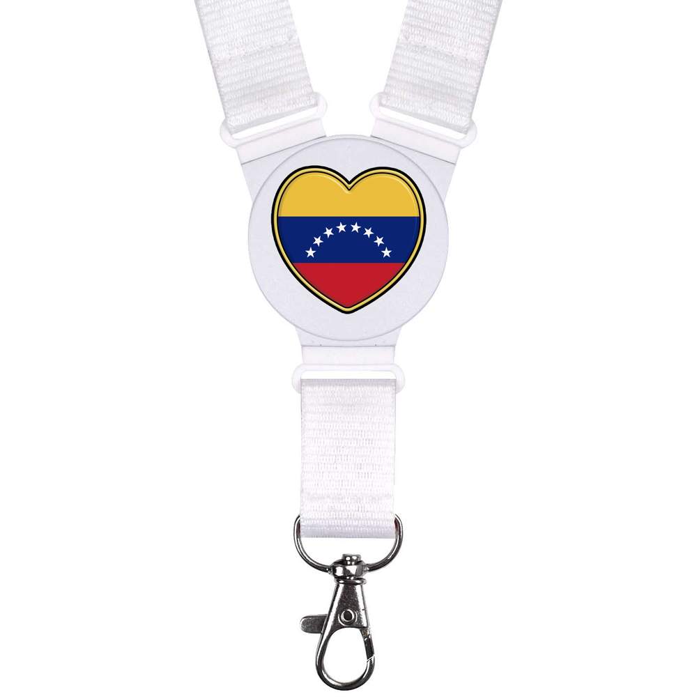 'Venezuela Flag Heart' Neck Strap / Lanyard (LY00026324)