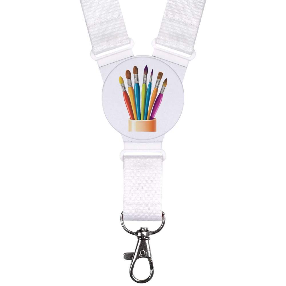 'Colourful Artist Brushes' Neck Strap / Lanyard (LY00029908)