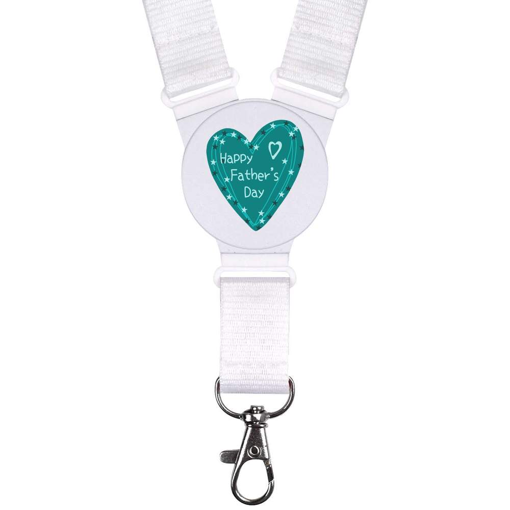 'Happy Father's Day' Lanyard / Neck Strap - Badge Holder for Work, School, Events, Keys and ID Cards (LY00031374)