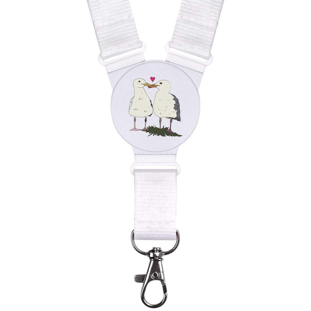 'Kissing Seagulls ' Neck Strap / Lanyard (LY00033592)